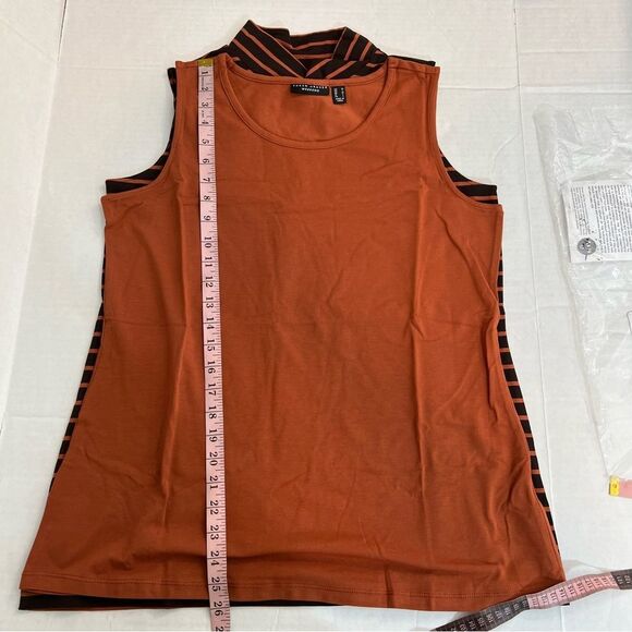 New Susan Graver Weekend Solid & Striped Cotton Modal Set of 2 Tops | Size M - Picture 13 of 13